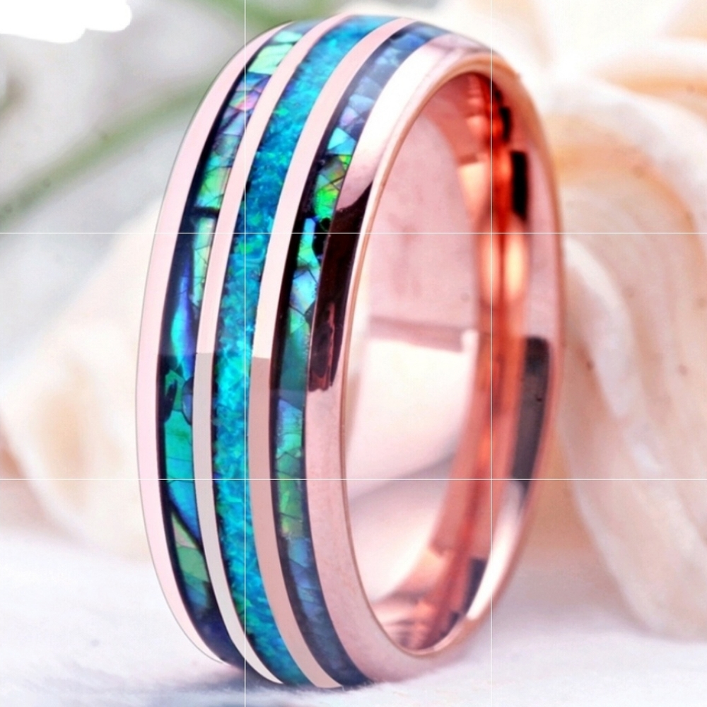 Mens Rose Gold Ring Size 10 - Picture 4 of 4